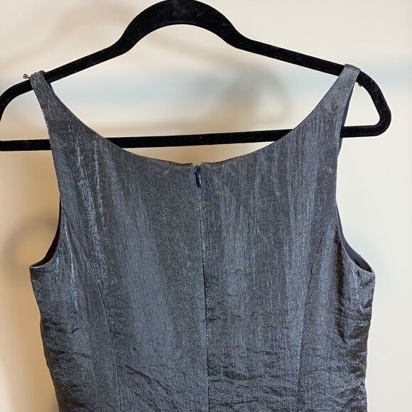 ❤️Last Chance Ann Taylor gray sleeveless sequined evening dress size 8 - Picture 6 of 14